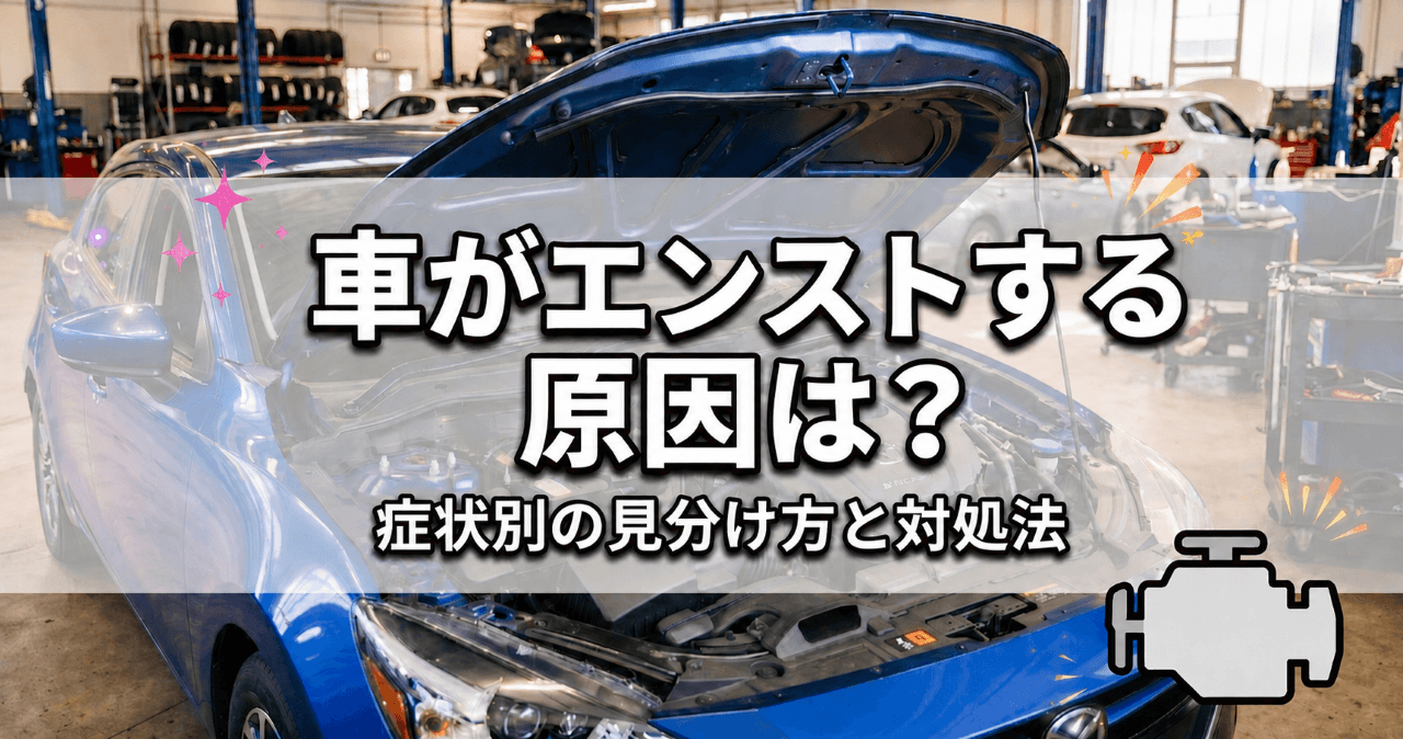 車がエンストする原因は？症状別の見分け方と対処法