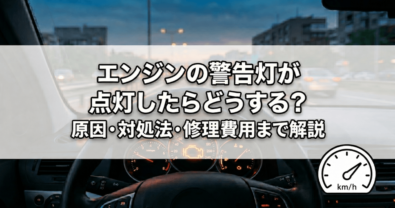 エンジンの警告灯が点灯したらどうする？