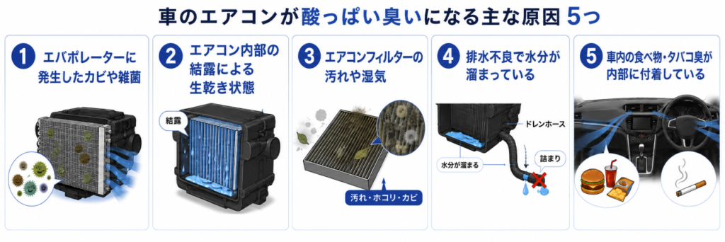 酸っぱい臭いの原因